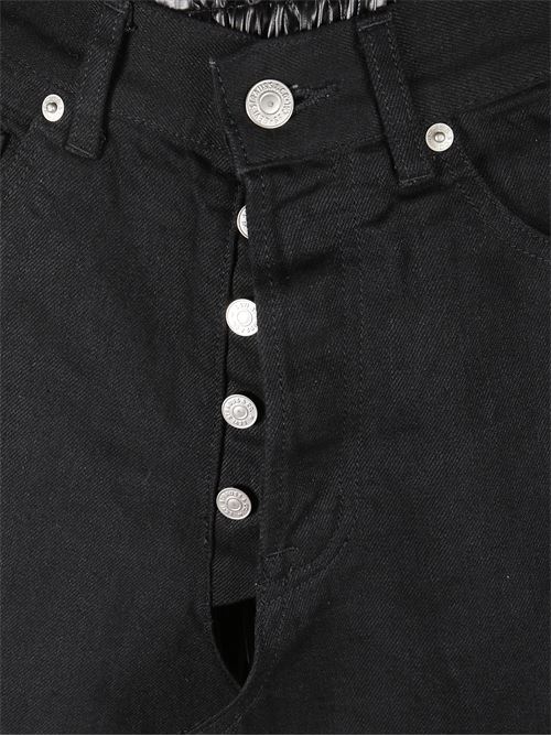 Denim and faux leather jeans JUNYA WATANABE | JPP2070511BLACKBLACK